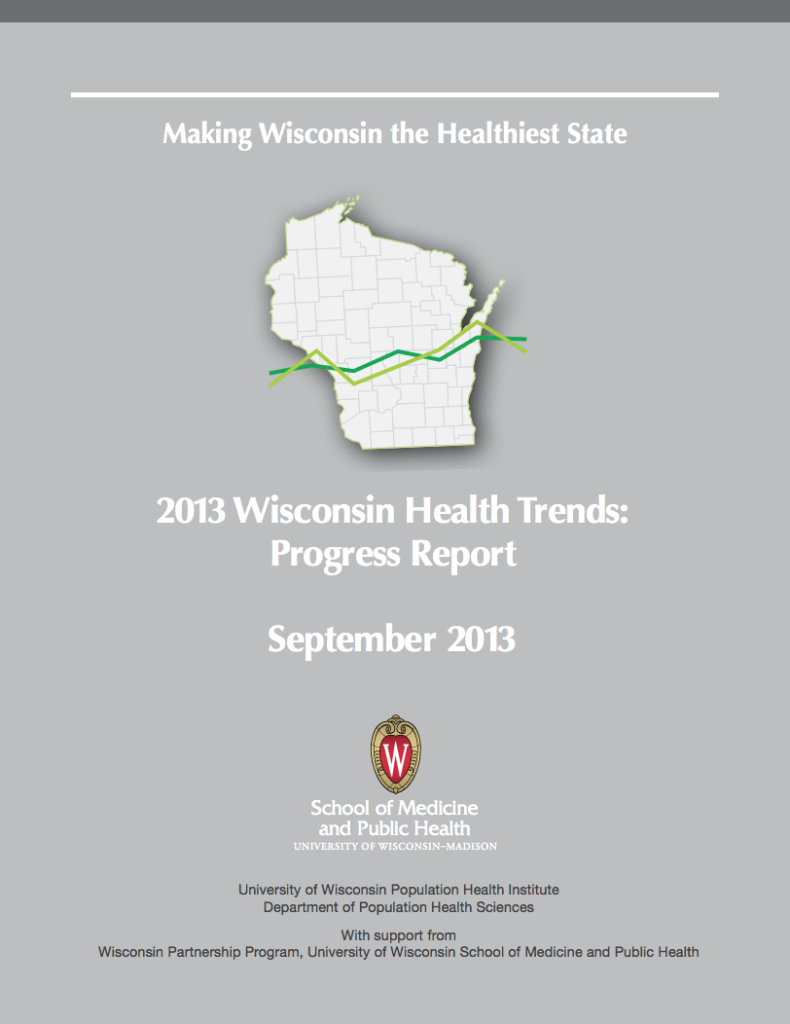 Cover of 2013 Wisconsin Health Trends Progress Report